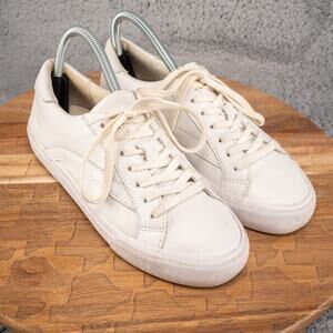 Madewell Women's Sidewalk Low-Top Sneakers in Leather Size 7.5